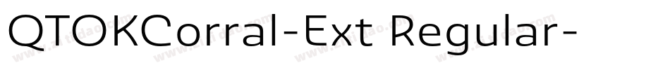 QTOKCorral-Ext Regular字体转换